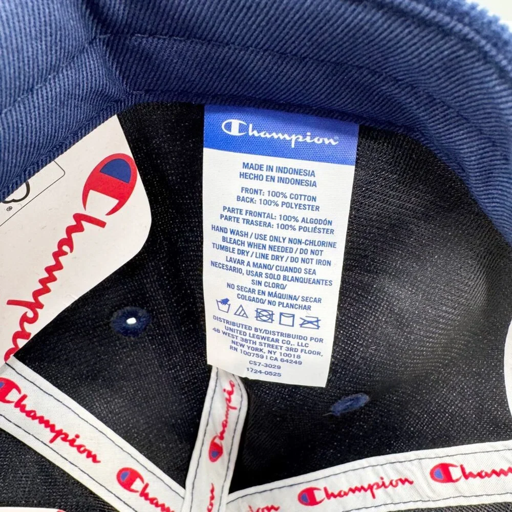NEW Champion Adult Hobby Corduroy Baseball Hat - Navy